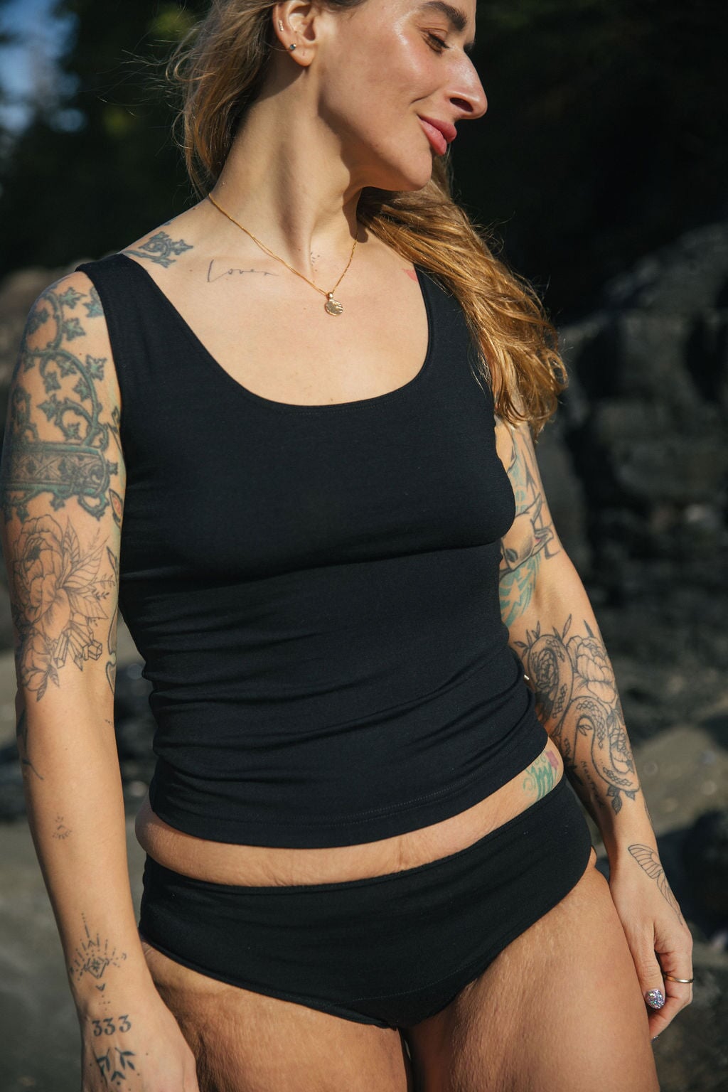 Long Crop | Model is wearing size Small