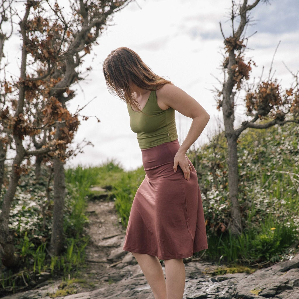 Mid Length Skirt