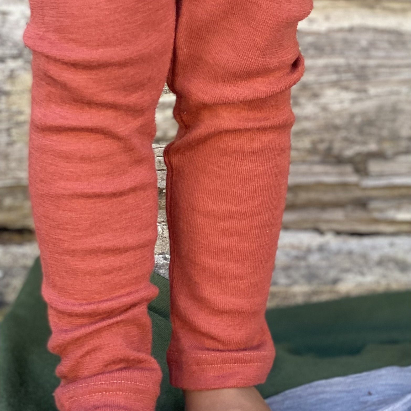 Baby Thermal Bottoms BABIES Simply Merino Clothing Co 0-3 months Soft Rust