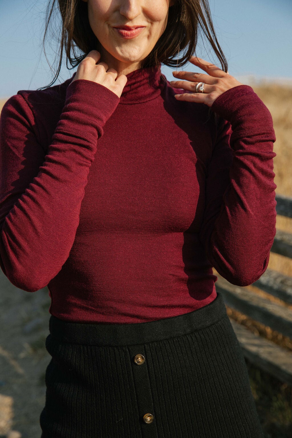 Turtleneck | Claire is wearing XSmall
