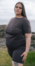 Bike Shorts 8" | Sybil is wearing size 3Xlarge, height 5.5"