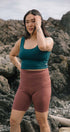 Bike Shorts  8"| Esther is wearing size Medium, height is 5.5"
