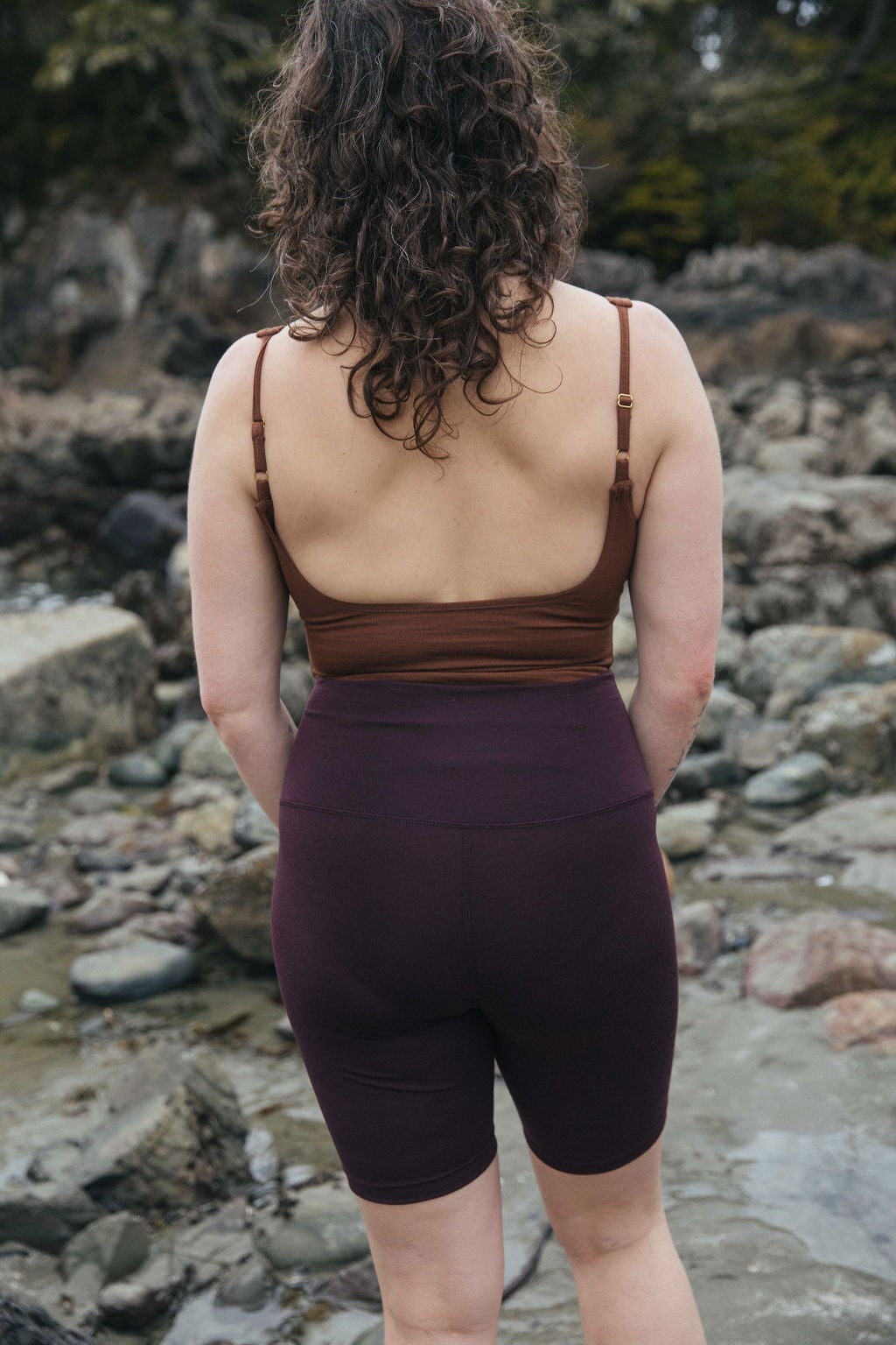 Bike Shorts  8"| Model is wearing size Medium, height is 5.6"
