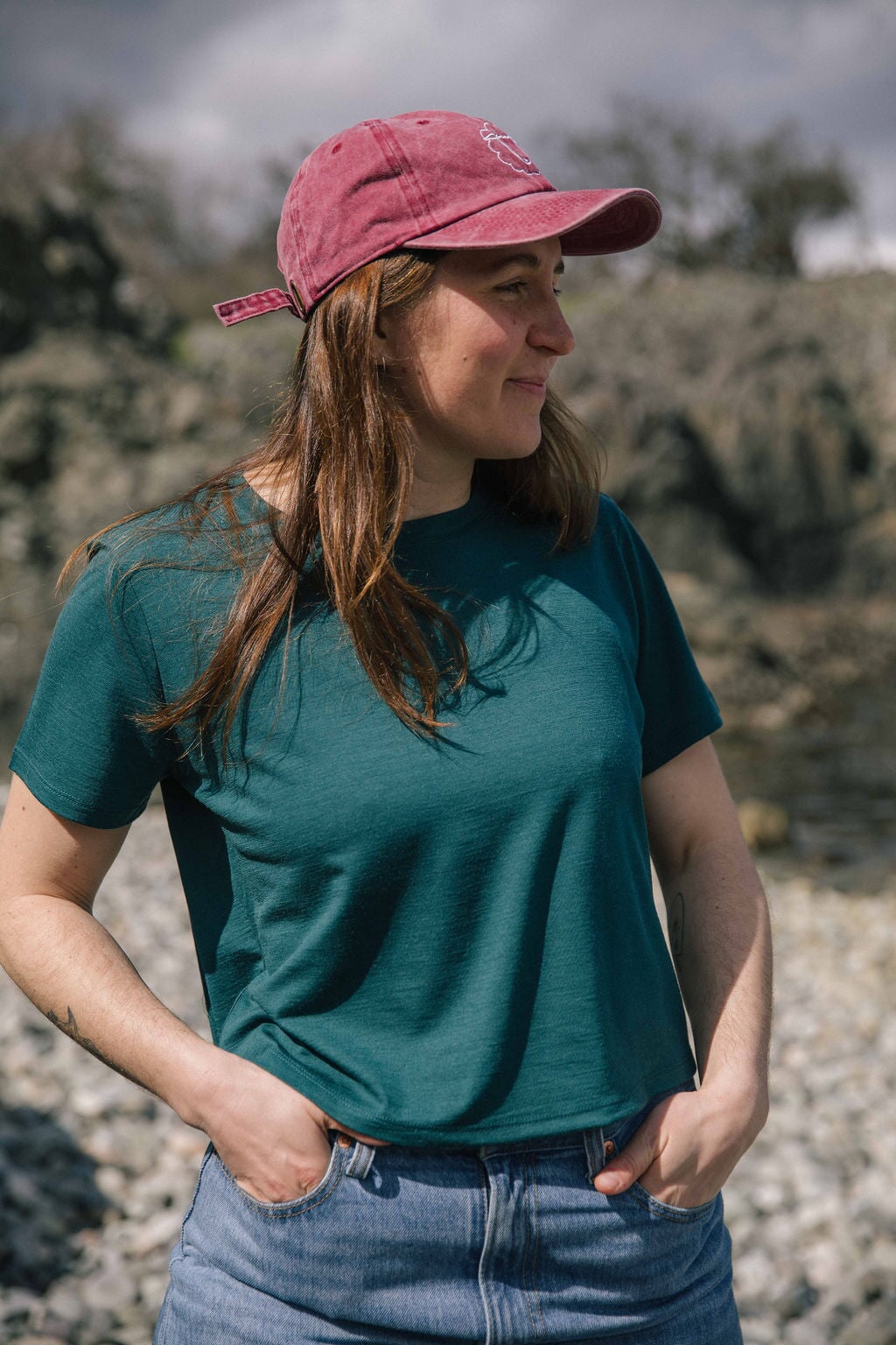 Boxy T-Shirt | Katrina is wearing size Medium, height 5.9"