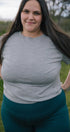Boxy T-Shirt | Sybil is wearing size 2XLarge, height 5.6"
