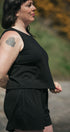 Boxy Tank | Norah is wearing size Large, height 5.6"