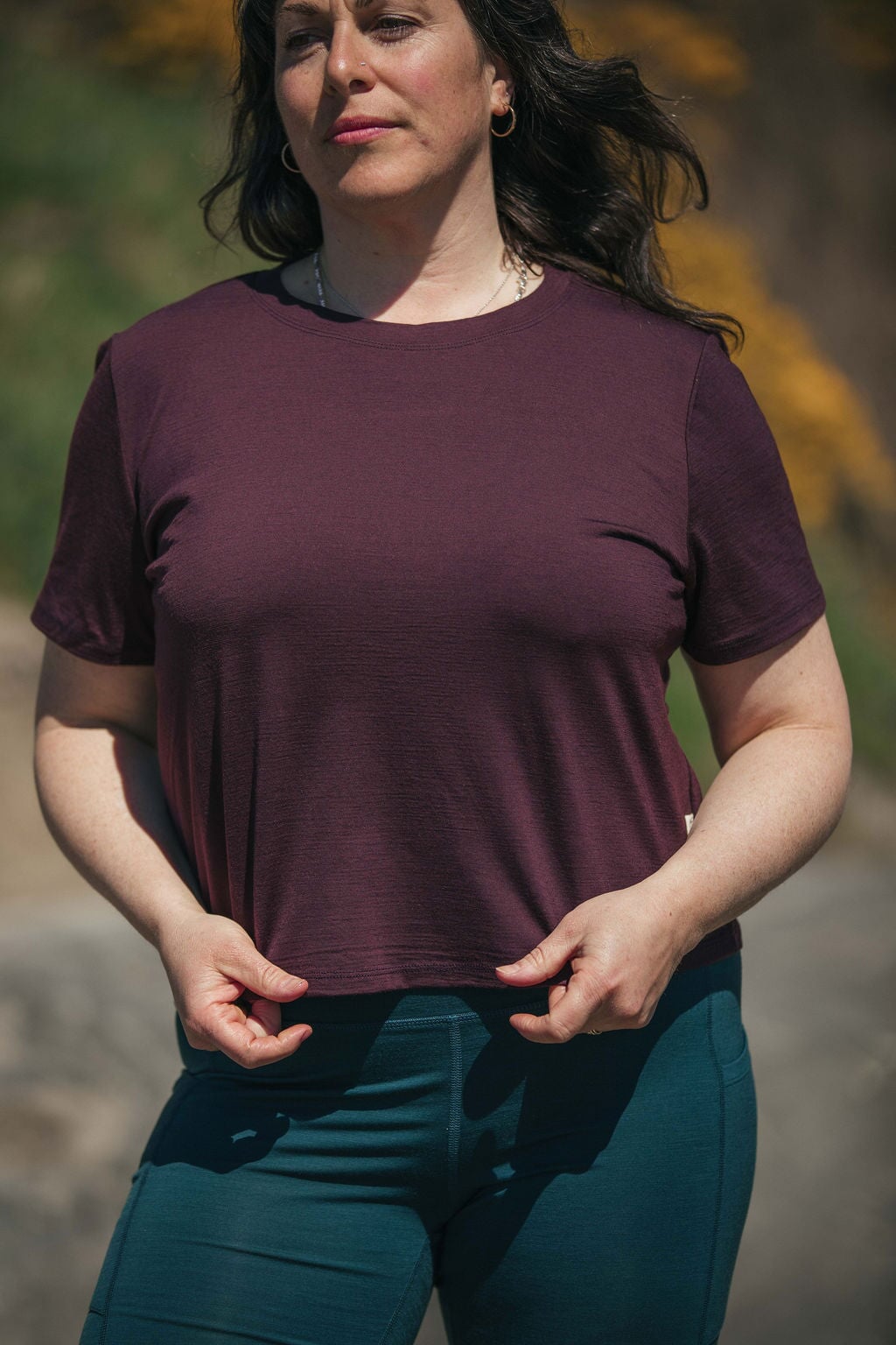 Boxy T-Shirt | Norah is wearing size Large, height 5.6"