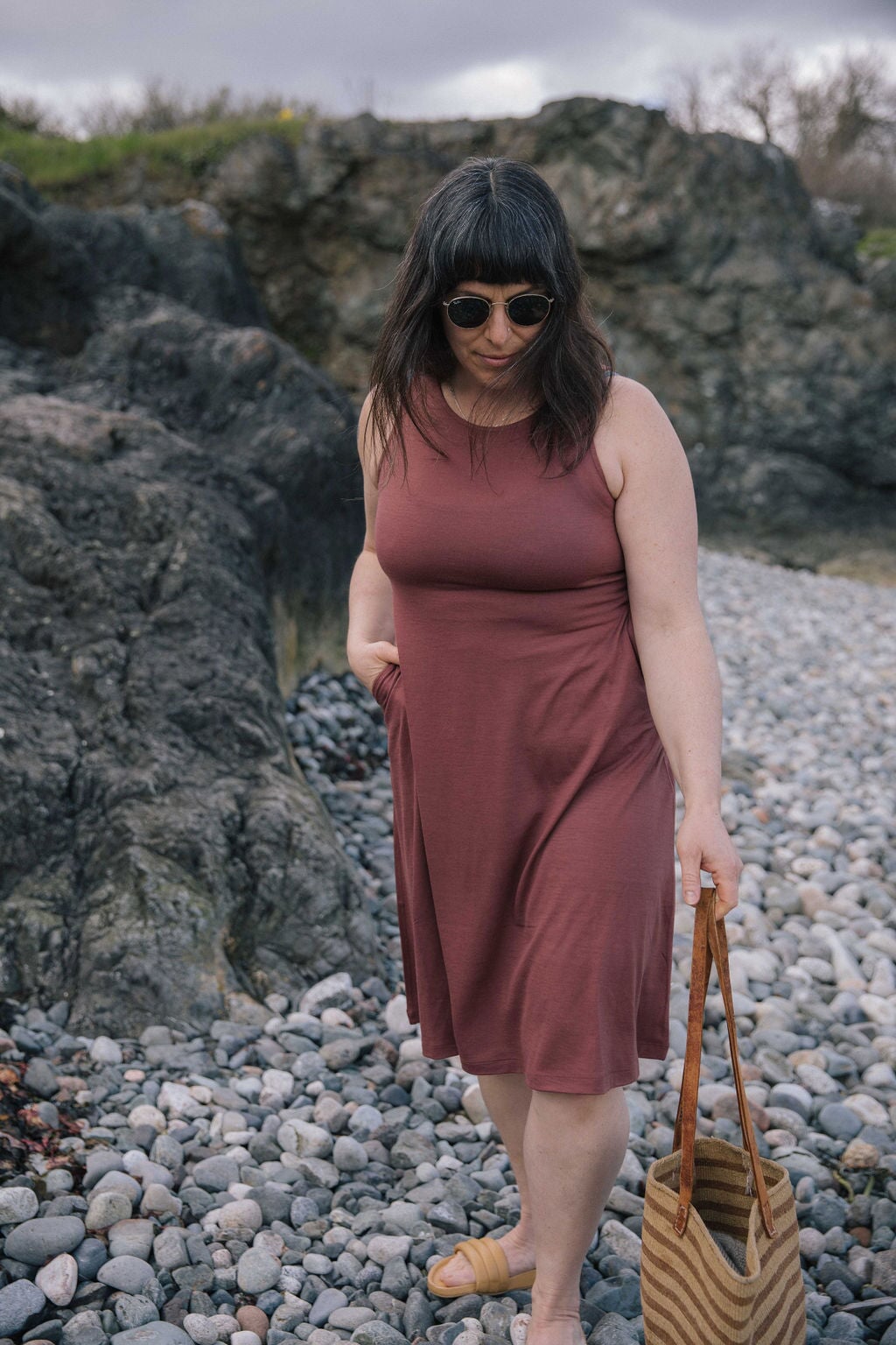 Dress | Norah is wearing size Medium, height 5.6"