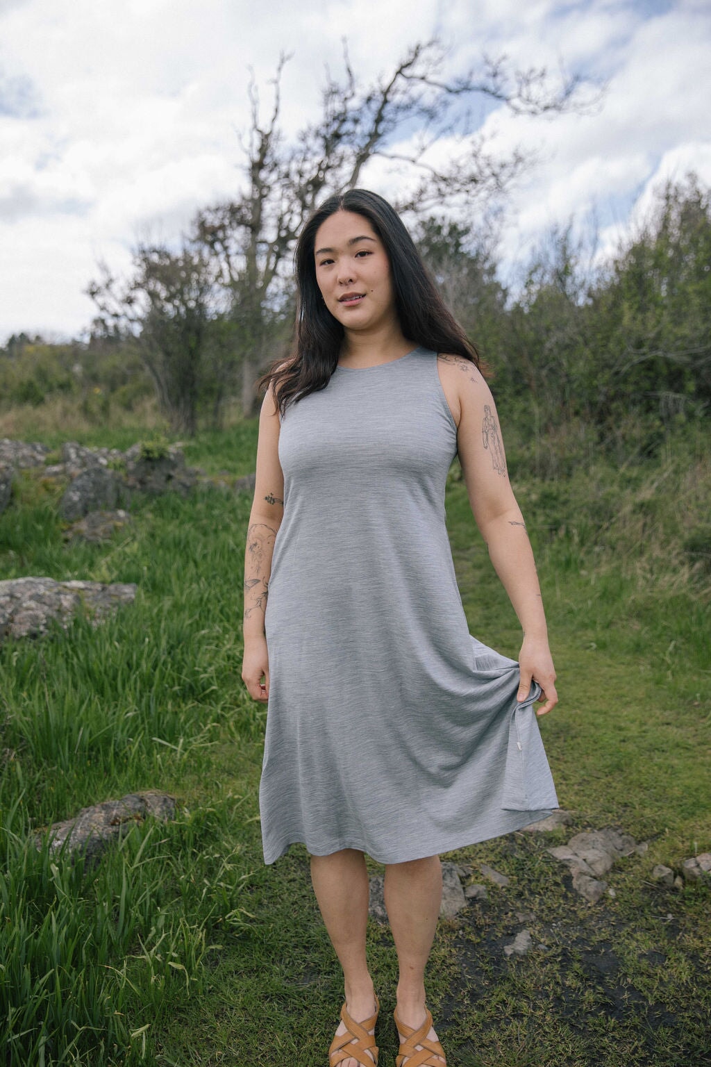Dress | Esther is wearing size Medium, height 5.5"