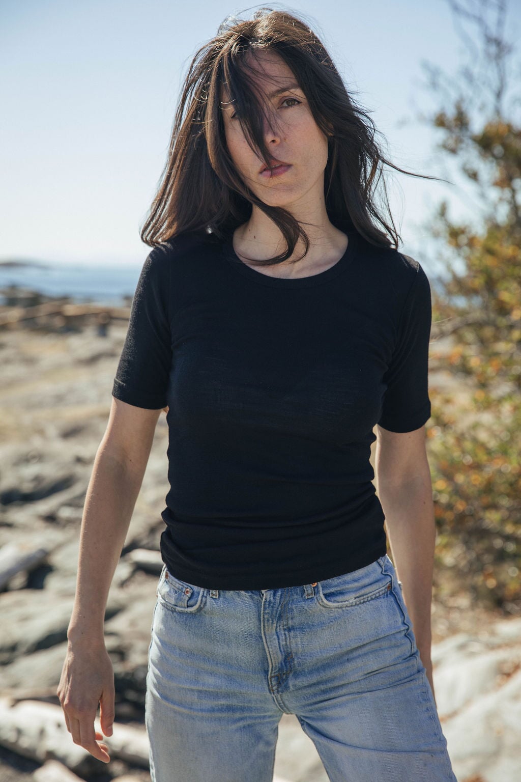 Fitted T | Stela is wearing size XSmall, height 5.7"