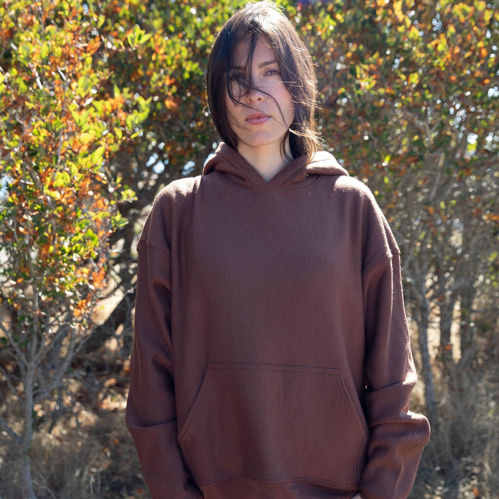 Hoodie | Stela is wearing size Medium, height is 5.7"