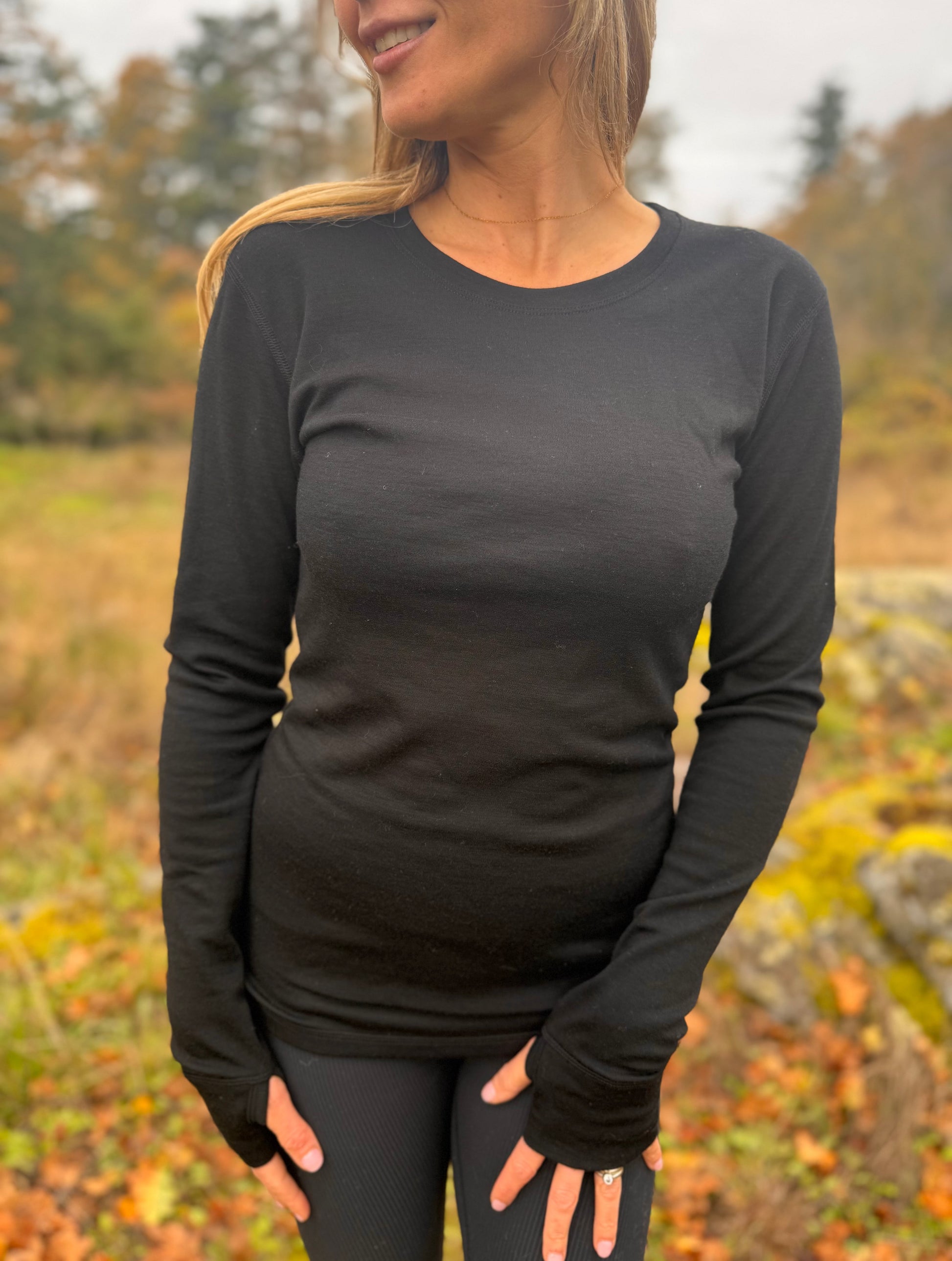 Interlock Top | Model is wearing size Large, height 5.8"