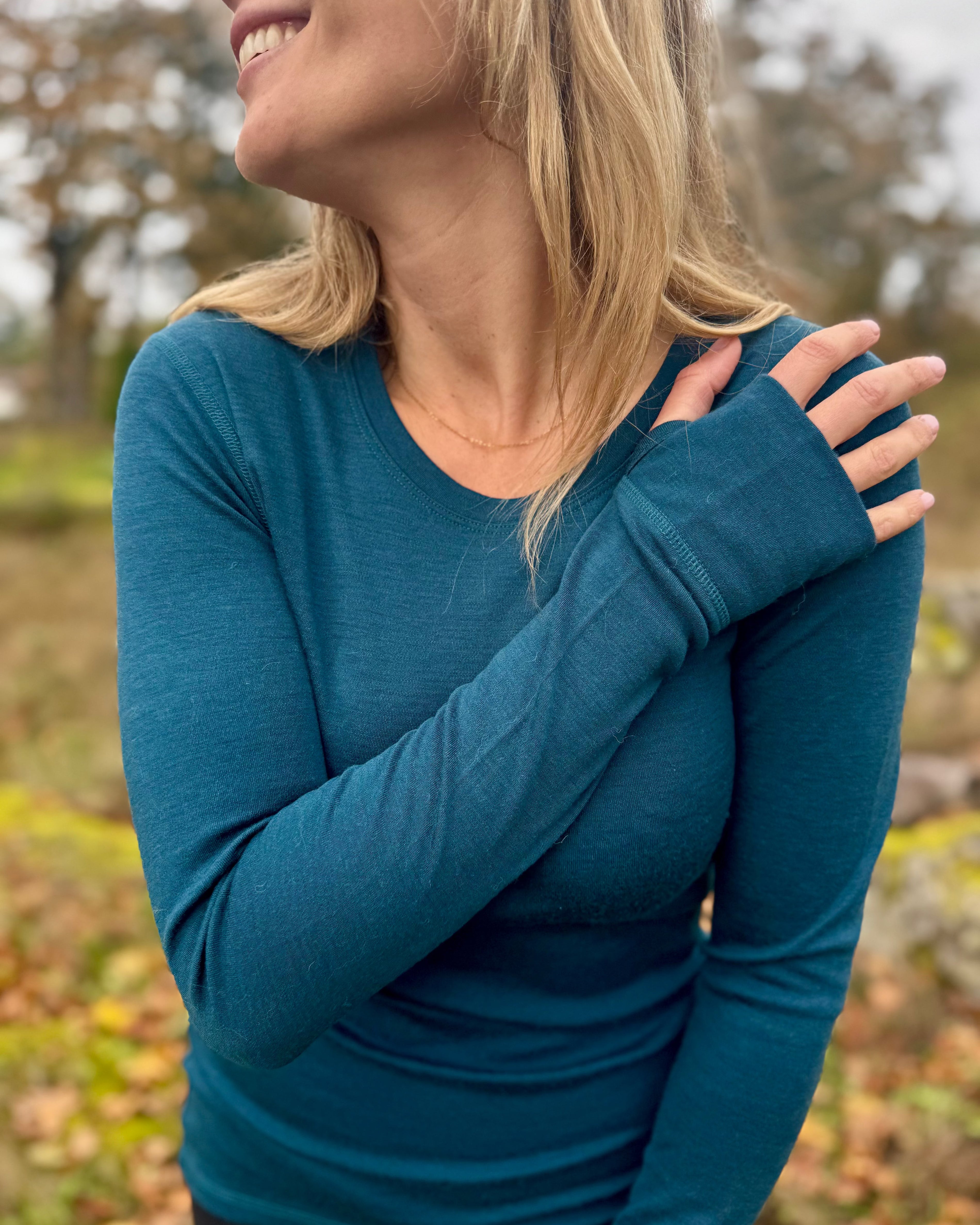 Interlock Top | Model is wearing size Medium, height 5.8"