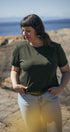 Long Boxy T-Shirt| Nora is wearing size Large,  height 5.6"