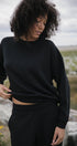 Merino Crew Sweatshirt | Model is wearing size Small, height 5.9"