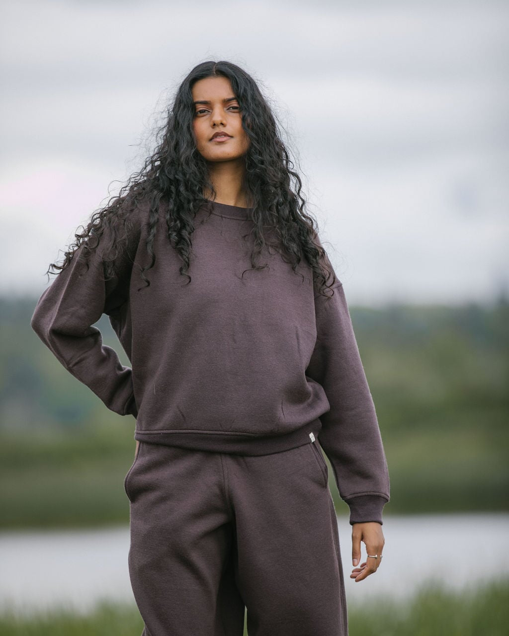 Merino Crew Sweatshirt | Model is wearing size XSmall, height 5.4"