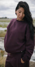 Merino Crew Sweatshirt | Model is wearing size Large, 8mths pregnant