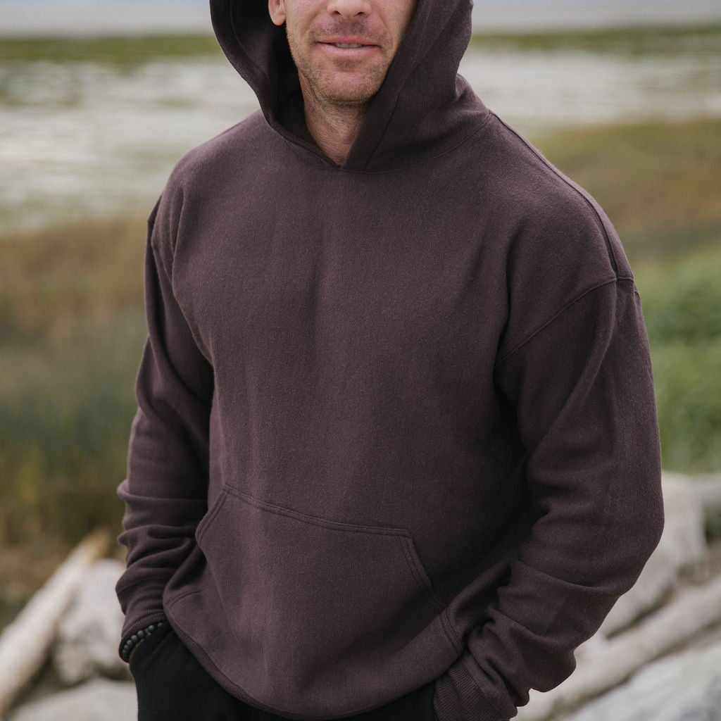 Merino Hoodie | Model is wearing size XLarge
