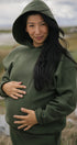 Merino Hoodie | Model is wearing size Large, 8mths pregnant