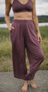 Merino Flowy Pants | Model is wearing size Medium, Height 5.9"