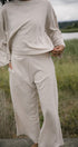 Merino Flowy Pants | Model is wearing size XSmall, Height 5.4"