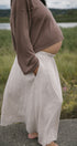 Merino Maxi Skirt | Model wearing size Medium, 8mths pregnant