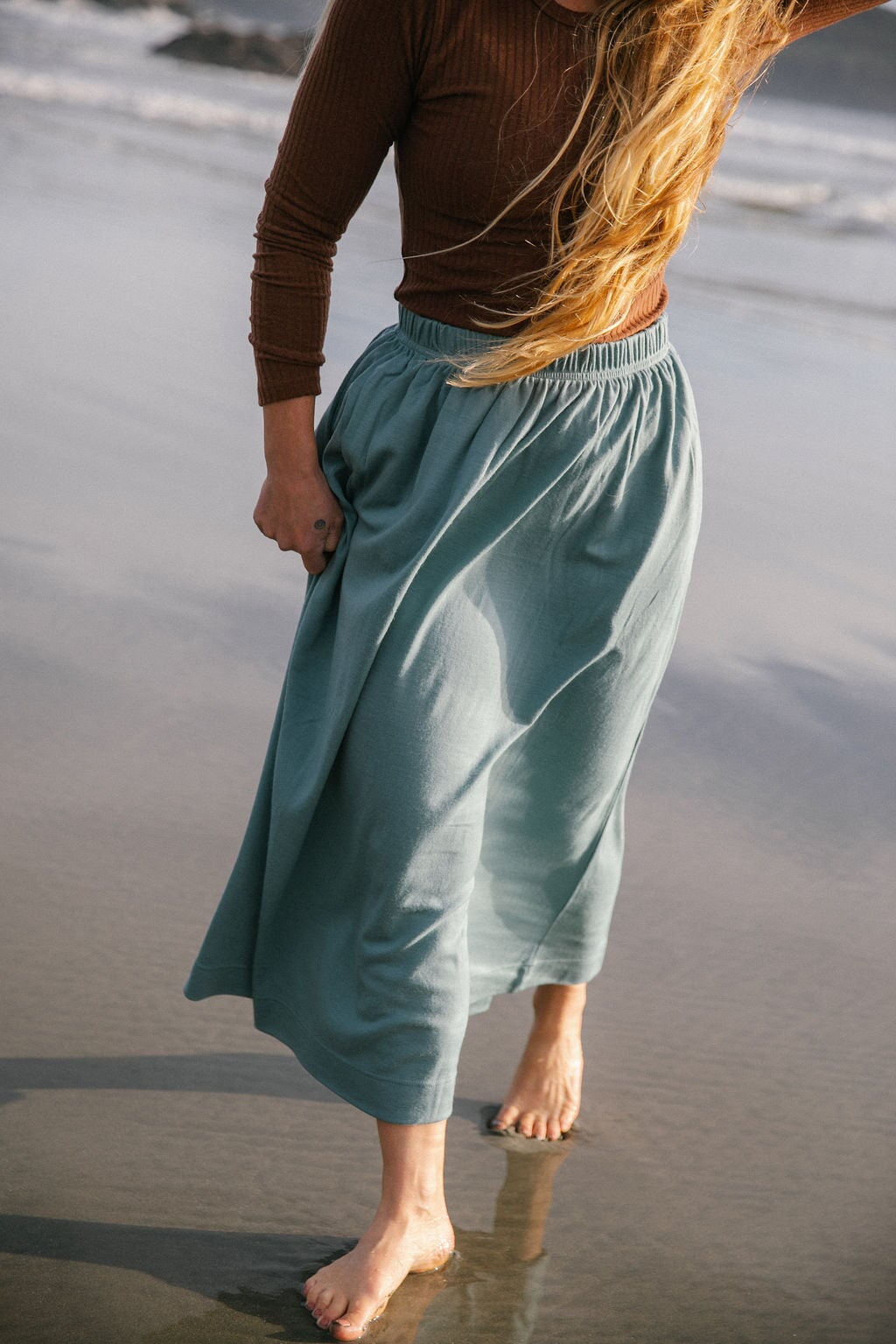 Maxi Skirt | Model is wearing size Small, height 5.5"