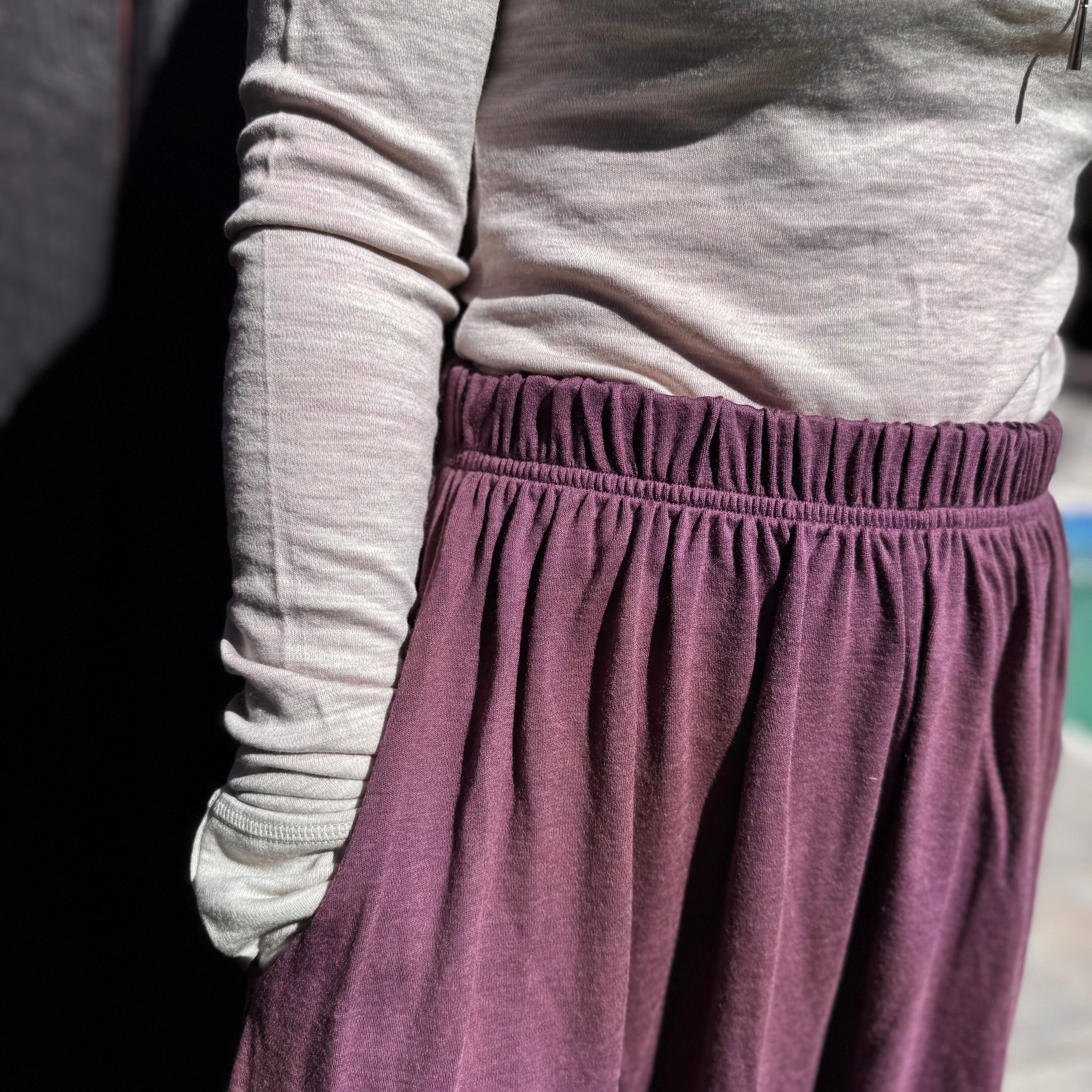 Merino Interlock Maxi Skirt