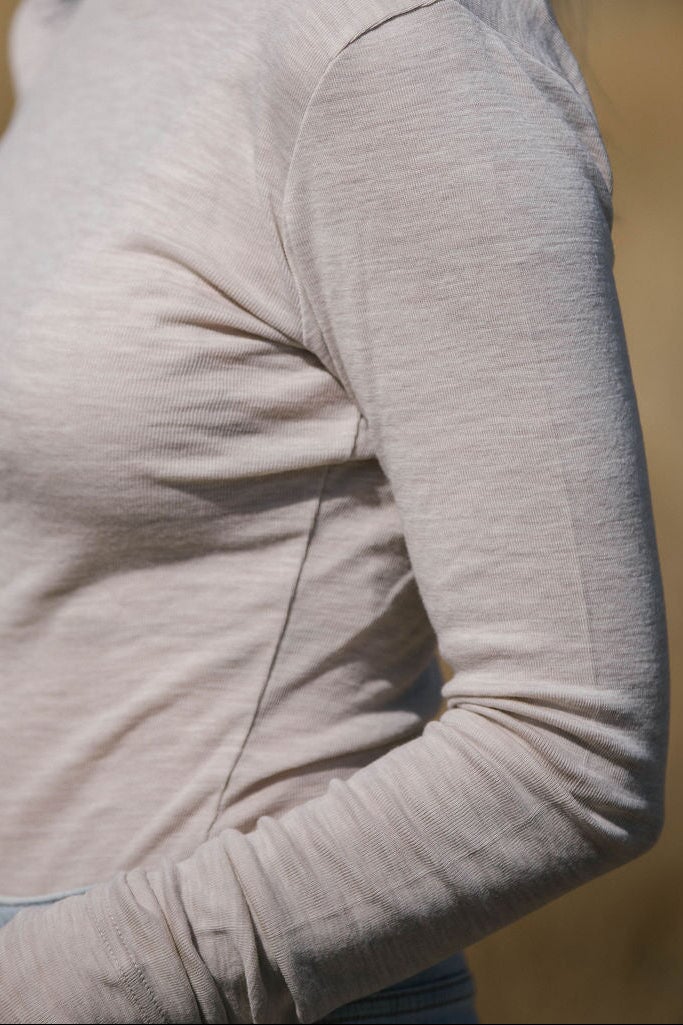 Merino Scoop Top