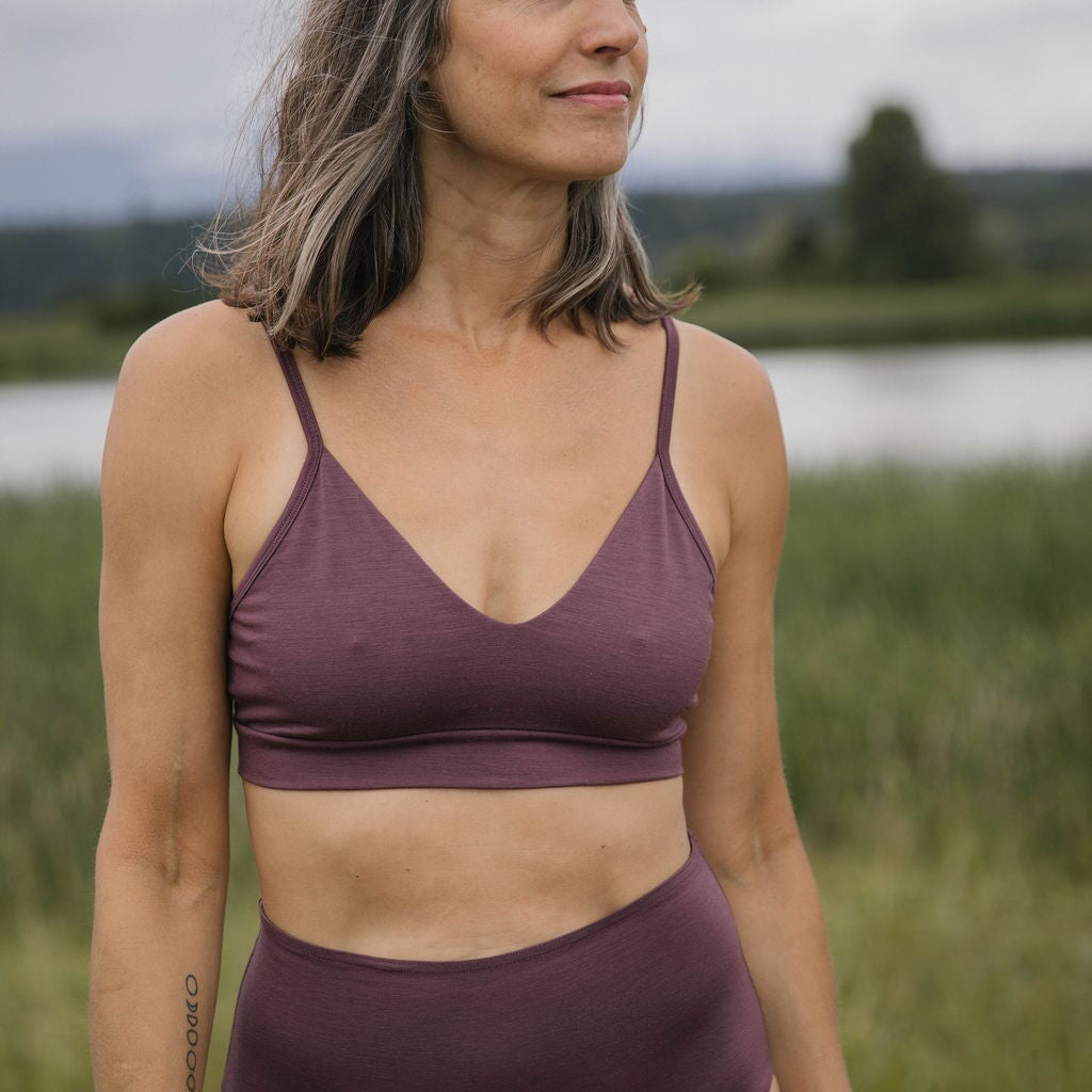 Triangle Bralette | Model wearing size Medium
