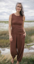 Waffle Balloon Pants | Sasha is wearing size Medium, height 5.9"