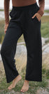 Wide Leg Lounge Pants | Model is wearing size XSmall, height 5.4"