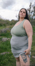 Skirt | Sybil is wearing size 3Xlarge, height is 5.6"