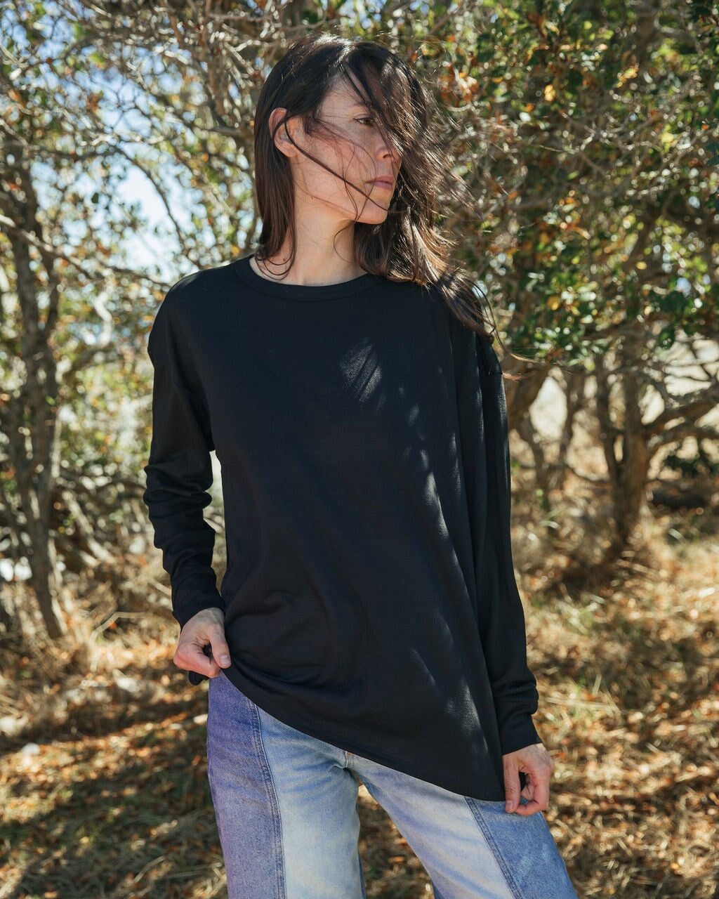 Oversized T | Stela is wearing size XSmall, height 5.7"