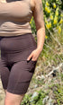 Pocket Bike Shorts | Esther is wearing size Medium, height is 5.5"