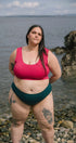 Swim Top | Sybil is wearing size 3XLarge, height 5.6"