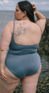 Swimsuit | Sybil is wearing size 2Xlarge, height is 5.6"