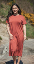 T-Shirt Dress | Esther is wearing size Medium,  height 5.5"