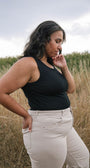 Undershirt | Chiana is wearing size 2XLarge, height 5.7"