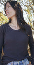 Waffle Top | Stela is wearing size XSmall, height 5.7"