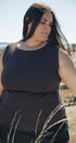 Waffle Tank | Sybil is wearing size 3XL, height 5.6"