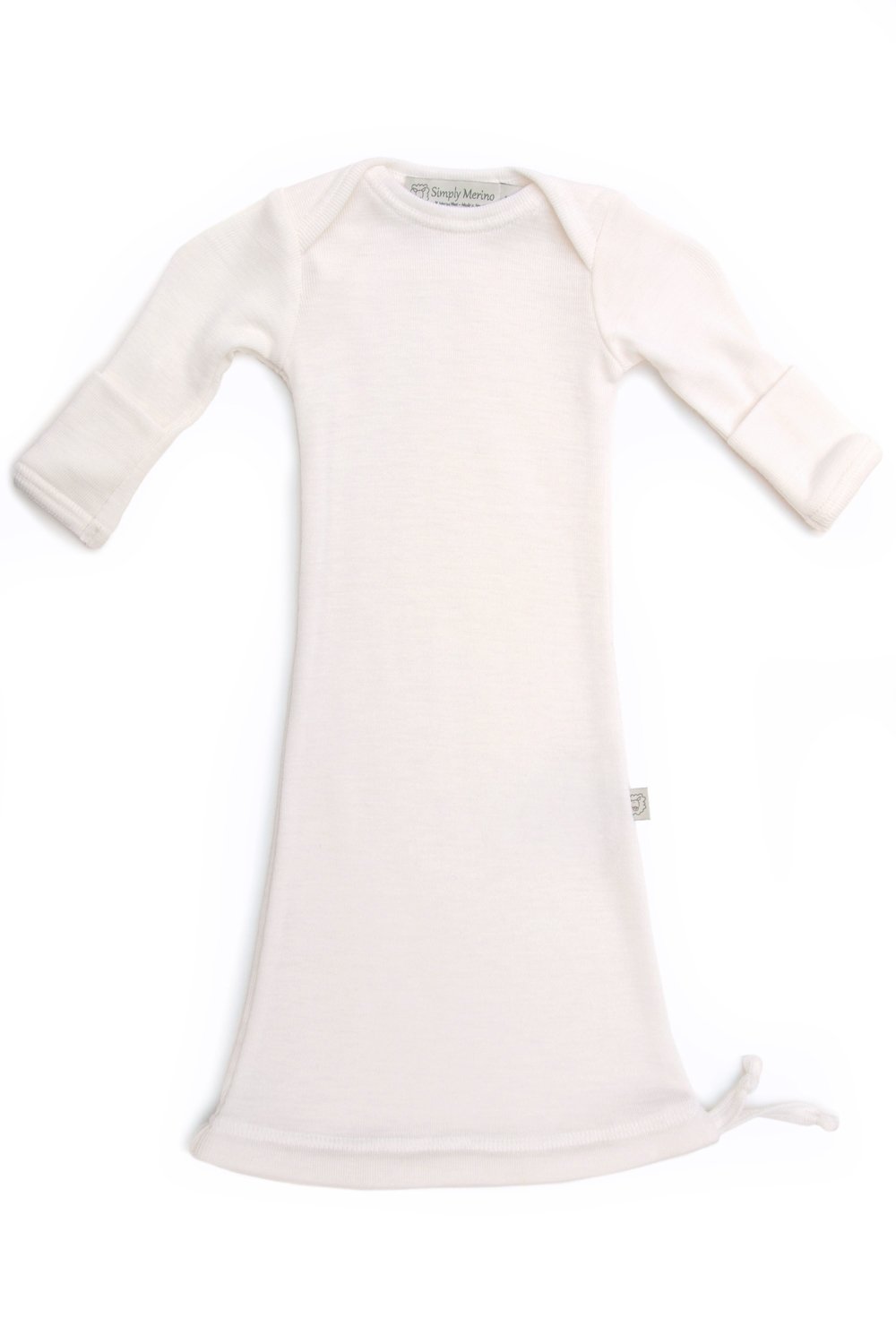 100% MERINO WOOL INFANT GOWN BABIES Simply Merino Clothing Co 