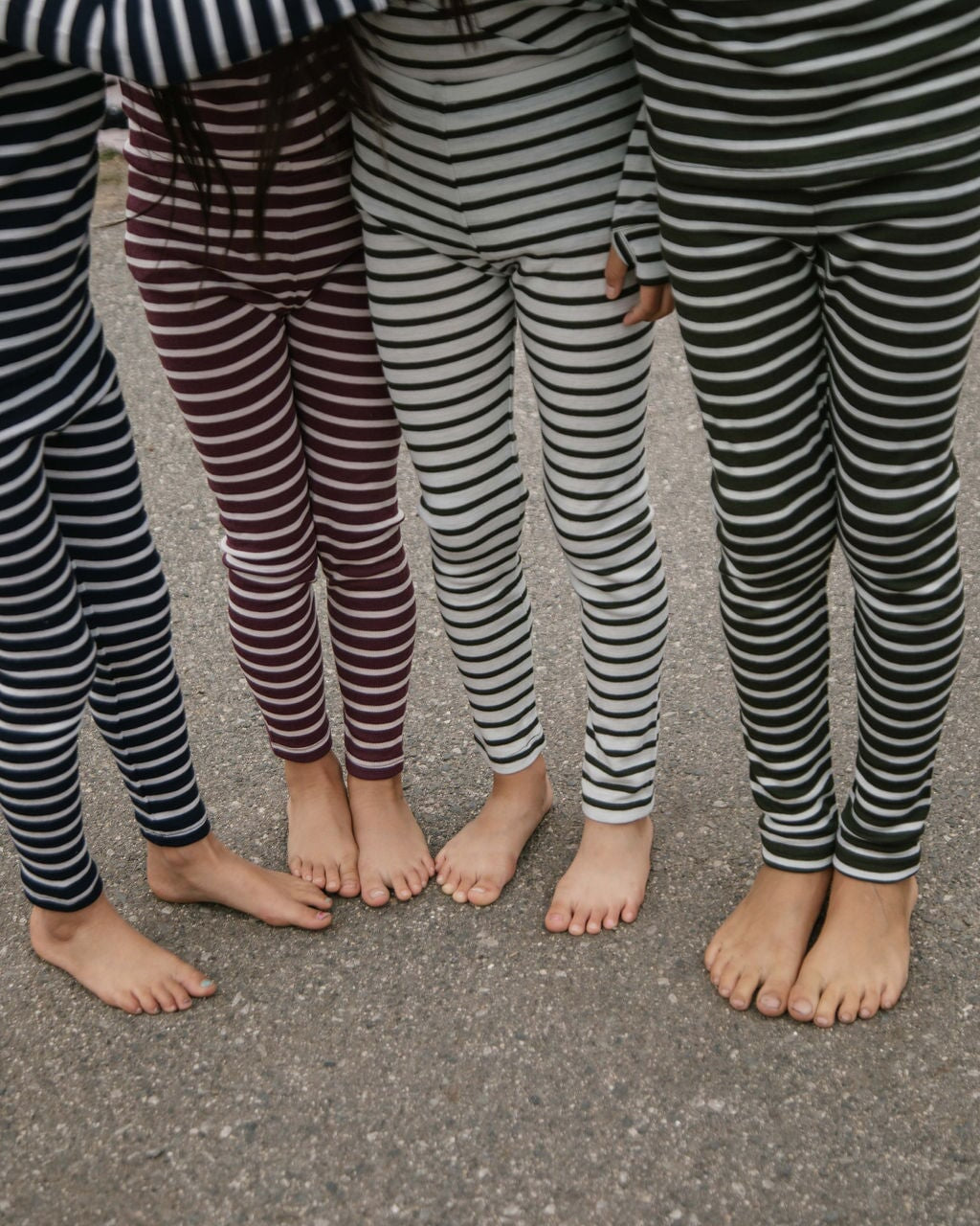 Kids Thermal Bottoms - Stripes